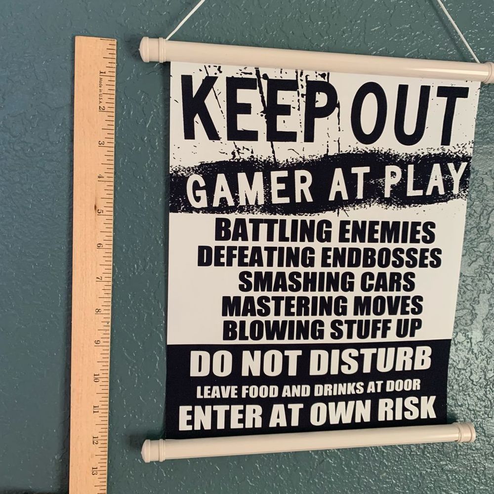 Gamer Scroll Sign for Room - Picture 3 of 3